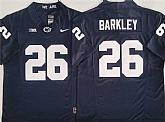 Men's Penn State Nittany Lions #26 Saquon Barkley Navy 2024 F.U.S.E. Stitched Jersey,baseball caps,new era cap wholesale,wholesale hats